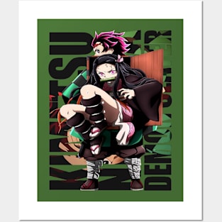 Tanjiro And Nezuko Demon Slayer Posters and Art